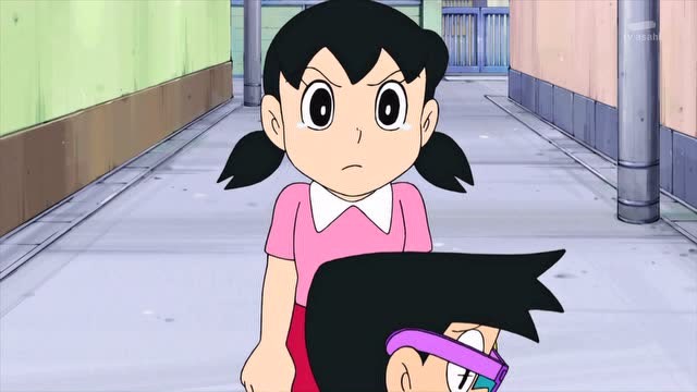 新哆啦a梦:小夫带着试胆眼镜喊静香是妖怪,被狠狠闪了一巴掌
