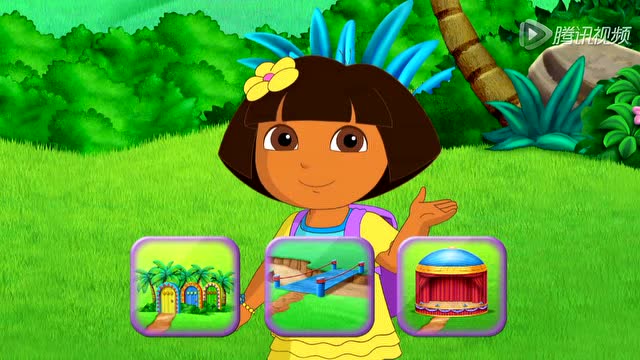 《爱冒险的朵拉第八季》朵拉按照地图的指示接下来去敲敲门,抓紧出发
