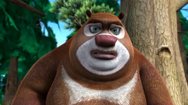 熊大吃个不停,结果变成了一只大肥熊,太可爱了