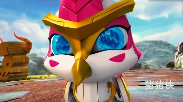 猪猪侠:火焰鹤超星合体变身,快去打败对面的坏蛋吧