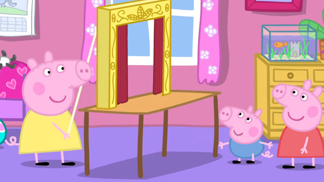 堂姐克洛伊有很多新奇的小玩具,佩奇和乔治很羡慕