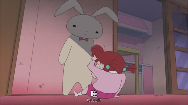 蜡笔小新:恐怖妮妮的兔子说话了,告诉它被妮妮打疼了!
