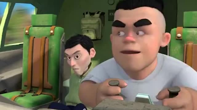 熊出没:二狗偏要开飞机,他以为开过拖拉机就会开飞机!