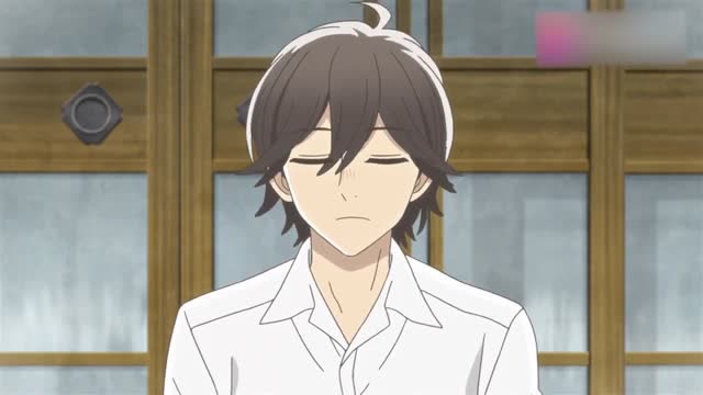 波可吃酱油豆的样子,让宗太想起小时候,一转眼波可居然全给吃了