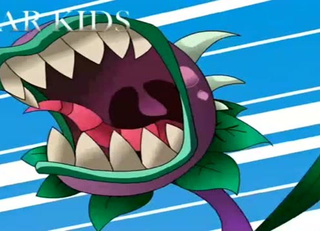 植物大战僵尸,发狂的食人花