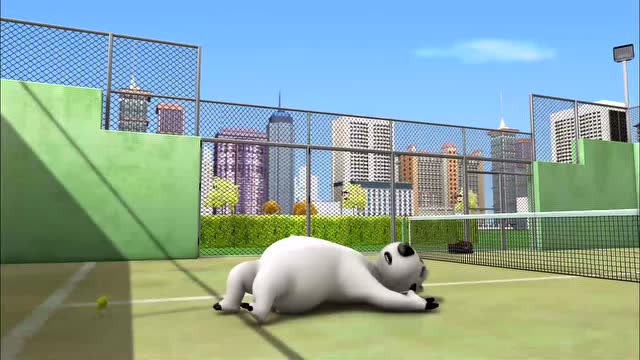 倒霉熊正能量早教篇:美式乒乓球