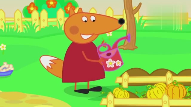 趣味家庭动画儿童卡通动画片小狐狸种菜种了白菜和南瓜