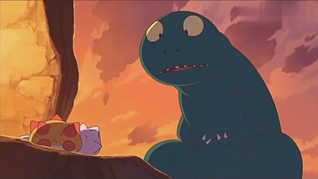 哈特看见小恐龙满身伤痕,作为霸王龙的哈特,也流下了心痛的泪水