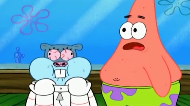 海绵宝宝:强吻珊迪的派大星,一切都是为了拯救松鼠