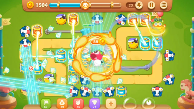 保卫萝卜3游乐场第30关无尽模式boss正负电极和飞机全屏输出