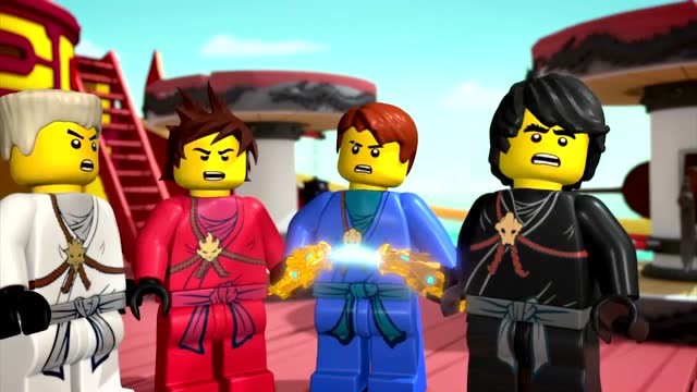 乐高幻影忍者:赞决定放弃练习,带着寇一起找出绿色忍者!