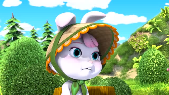 熊出没:凯特不小心掉进泥坑里面看到全是泥巴哭起来了