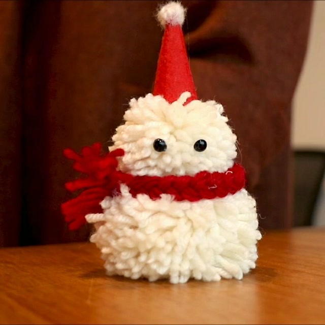 毛线球雪人来啦了有没有被萌倒