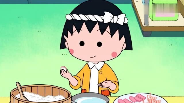 樱桃小丸子:丸子脑洞大开,做了一款水果寿司