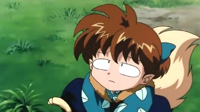 犬夜叉粤语:七宝在枯井旁想要让戈薇回古代,结果却遇上狼群围攻