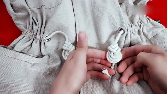 超火束腰带,卫衣帽绳系法,枇杷扣