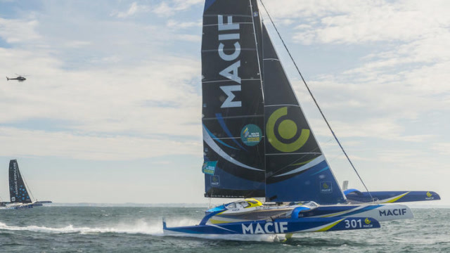 超级三体水翼帆船macif