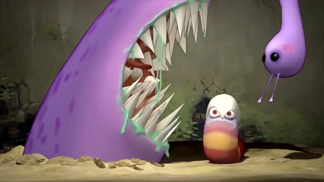 爆笑虫子:小红想吃滴在小紫头上的雪糕,没想到小紫竟然这么高大!