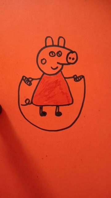 跳绳的小猪佩奇.