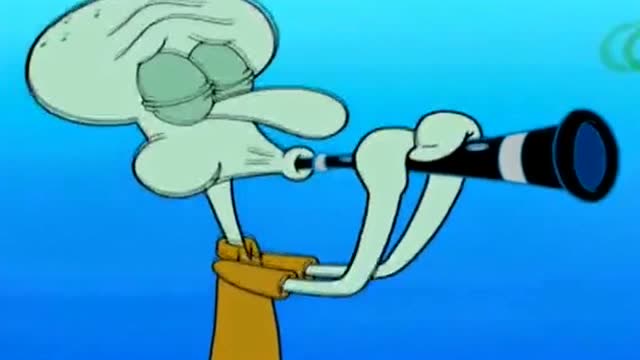 《海绵宝宝》章鱼哥热爱吹竖笛,可是他吹竖笛太难听了