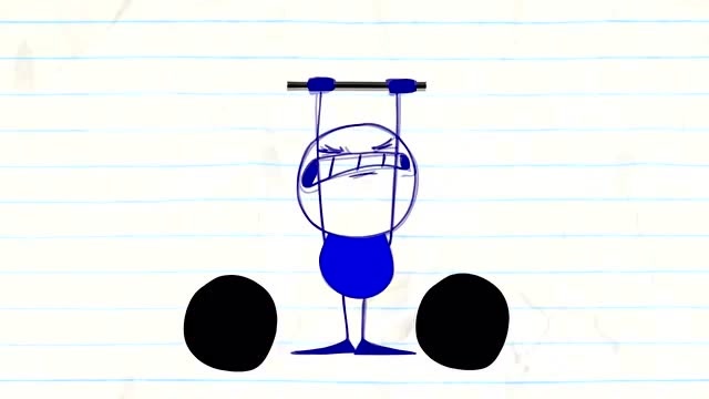 创意铅笔画:参加比赛的铅笔人,只举起了杠铃杆