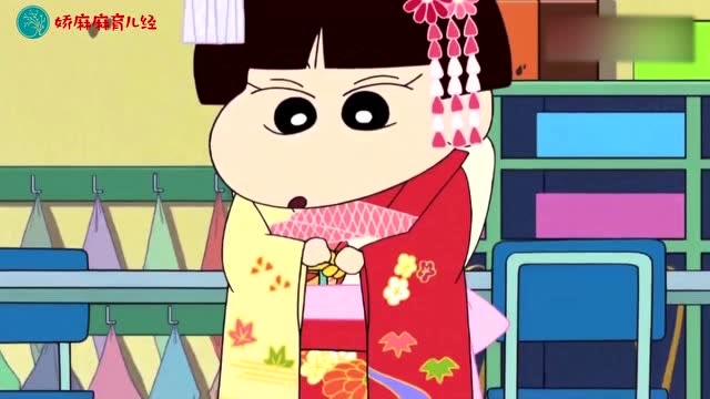 蜡笔小新:小爱穿和服上学,老师都快吓死了,真的是太贵了