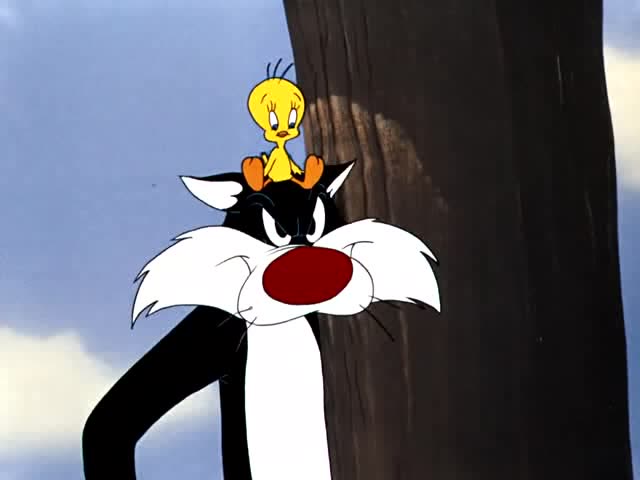 兔八哥:翠蒂跑到傻大猫头顶,最危险的地方就是最安全的!