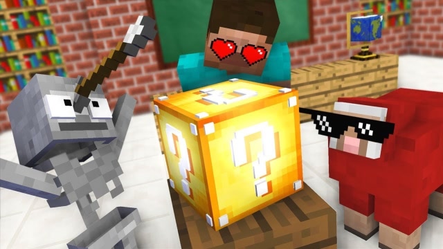 我的世界 史蒂夫得到宝贝钻石