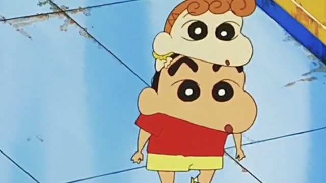 蜡笔小新之丛林大冒险:美伢和广志因为不会做事被关了起来