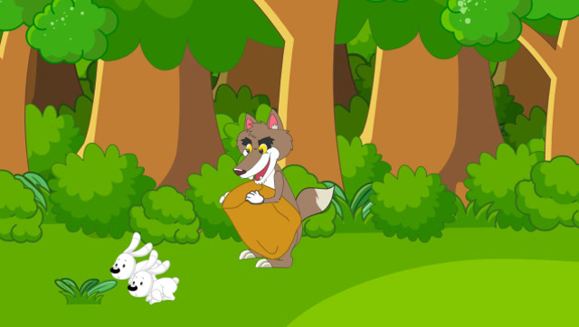 嘟拉唱儿歌合集  嘟拉动物故事 森林世界的坏蛋巫婆与狼,解救小白兔