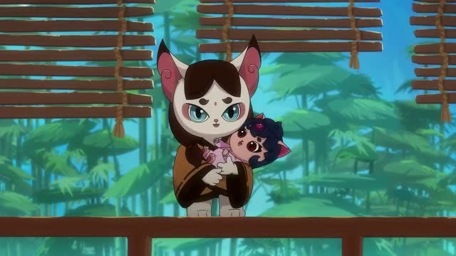 京剧猫:明月被一只猫抱走,白糖非常担心的拿出哨棒去追她