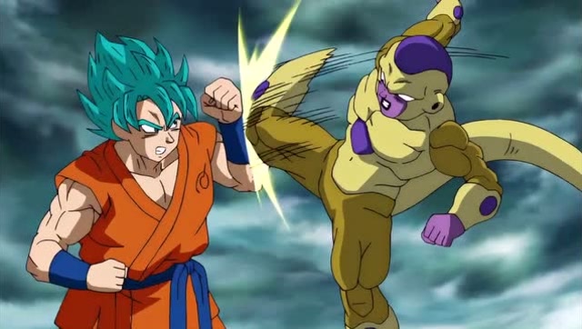 悟空大战黄金弗利萨,两个人打的激烈不已,难分上下!