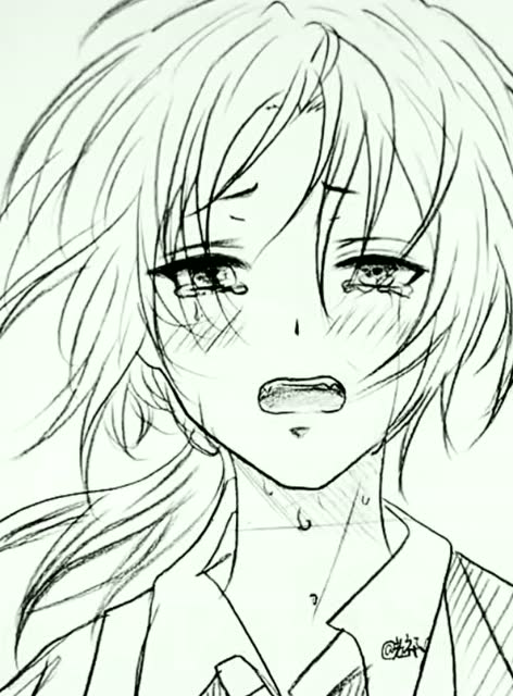 绘画哭泣的的男孩子