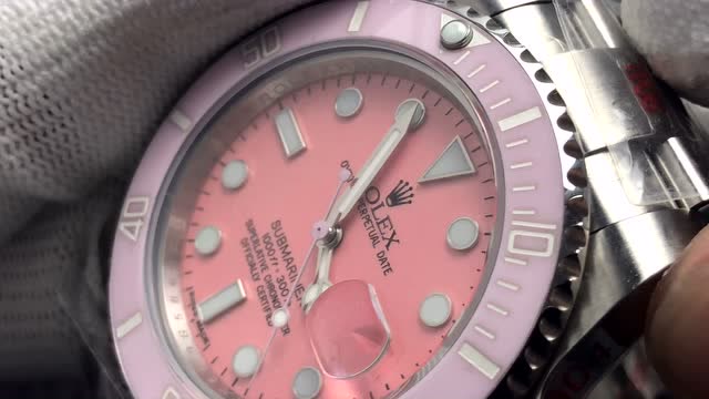 腕象谈表:gm劳力士粉色水鬼腕表评测