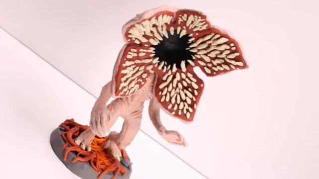 游戏手办制作秀:用粘土捏一个食人花怪物,看完你学会了吗?