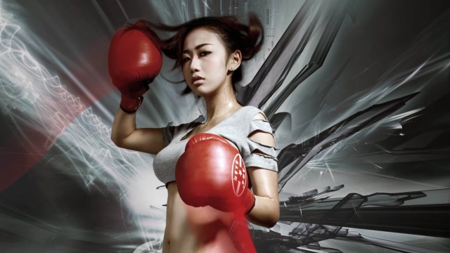 长腿美女拳手暴揍年轻挑战者