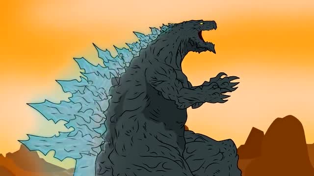 哥斯拉:哥斯拉被踩,喘不过气了