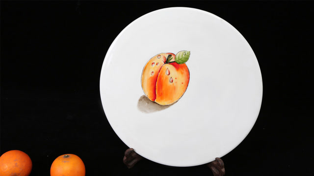 黄桃——周毅果酱画绘画教程