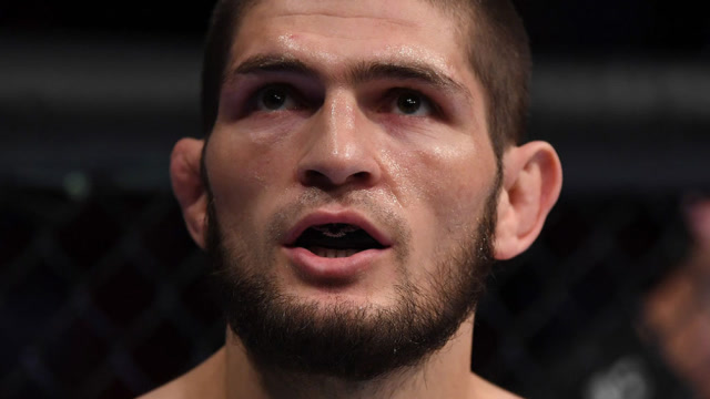 ufc不败霸主"小鹰"哈比布的空击训练!这实力竟有人说他怯战?