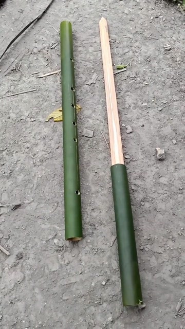 今天用竹子做一个桃木剑简直不要太好看