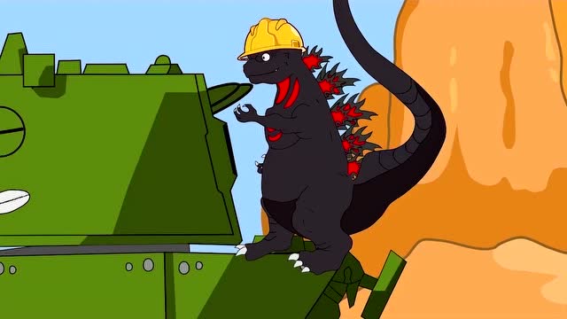 《怪兽恐龙王国》恐龙就是这片沙漠最强的,加上坦克更加无敌了