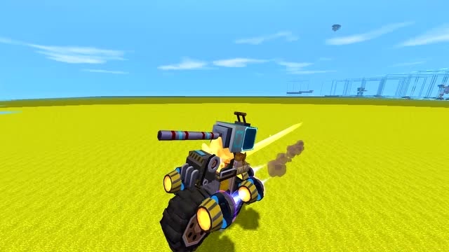 迷你世界 单发火箭炮摩托车,快到飞起来