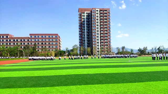瑞安安阳实验中学唱国歌