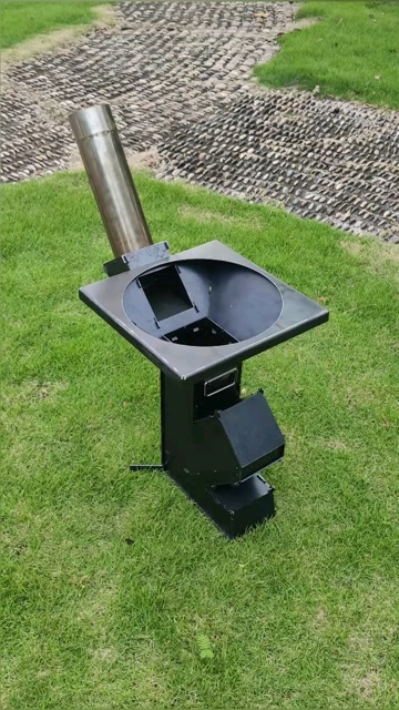 全球首创可拆卸火箭炉玩伙1ho柴火炉