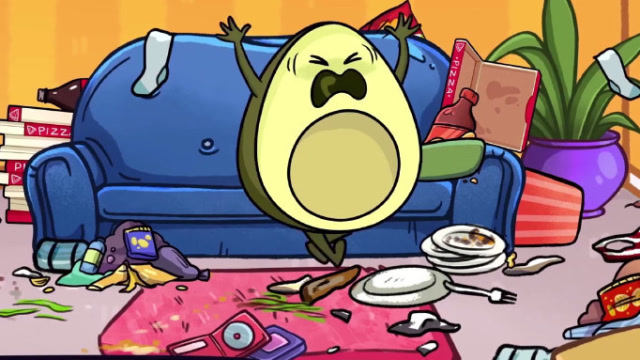 女友不在家,牛油果把家里弄的一团糟,这下可要遭殃了