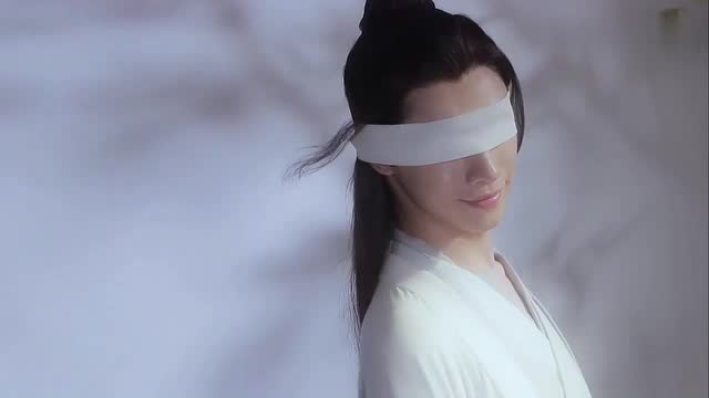 陈情令义城篇,晓星尘这段眼蒙白布也太帅了!天仙下凡辛苦了!