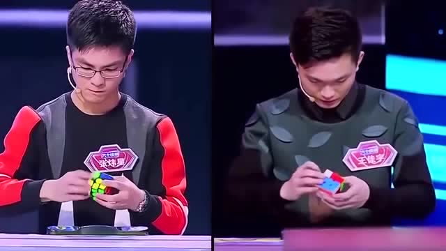 在大脑魔方速拧的比赛中,张炜星犯的错还能追回来吗?