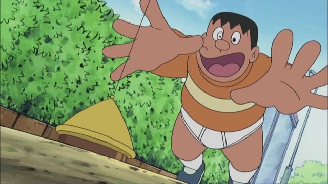 《哆啦a梦》孩子王胖虎被小朋友当成了内裤超人,真逗!