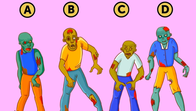 脑力测试:哪两个僵尸是双胞胎?