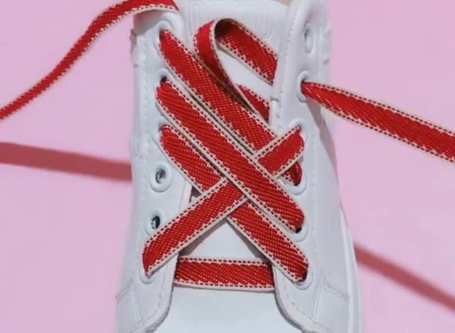 喜欢中国风的必备鞋带系法,超好看的中国结!